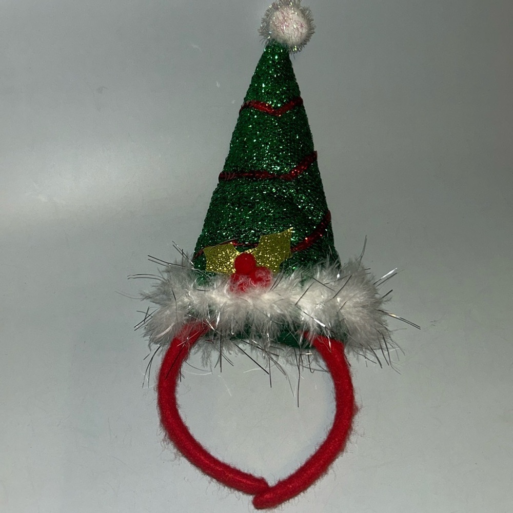 Euc stuffed Xmas tree headband